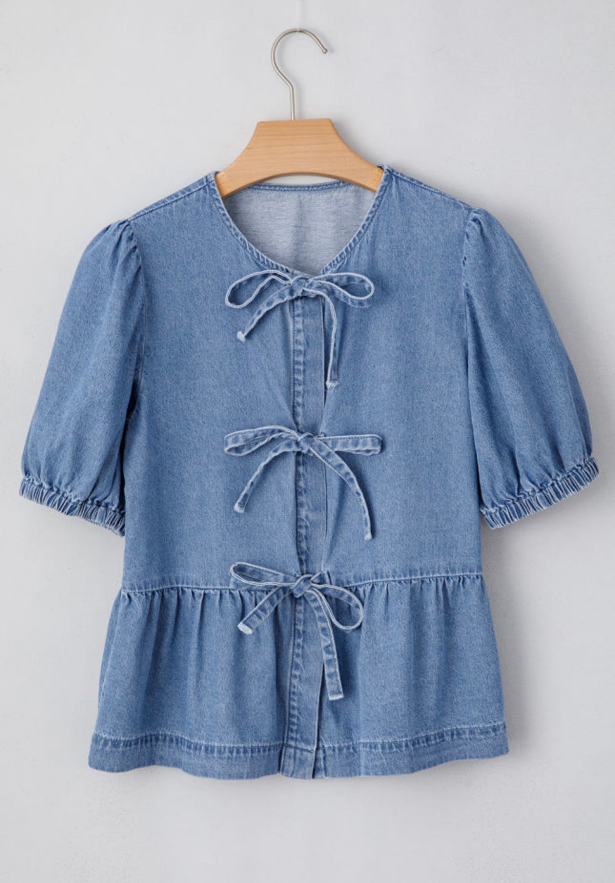 SALE Denim tie top