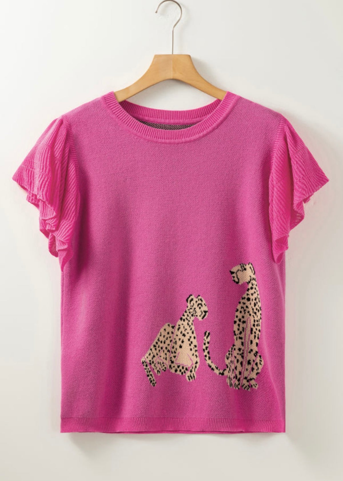 SALE Leo Pink Jersey Top