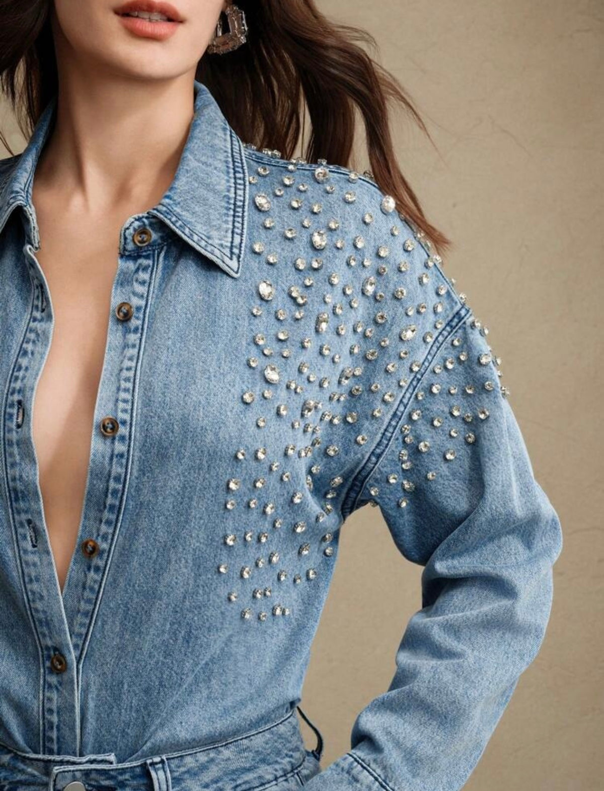PRE ORDER Denim and diamonds shirt