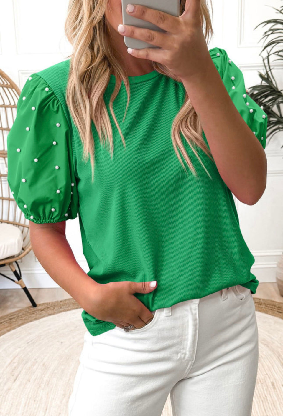 PRE ORDER Pearl Puff Top