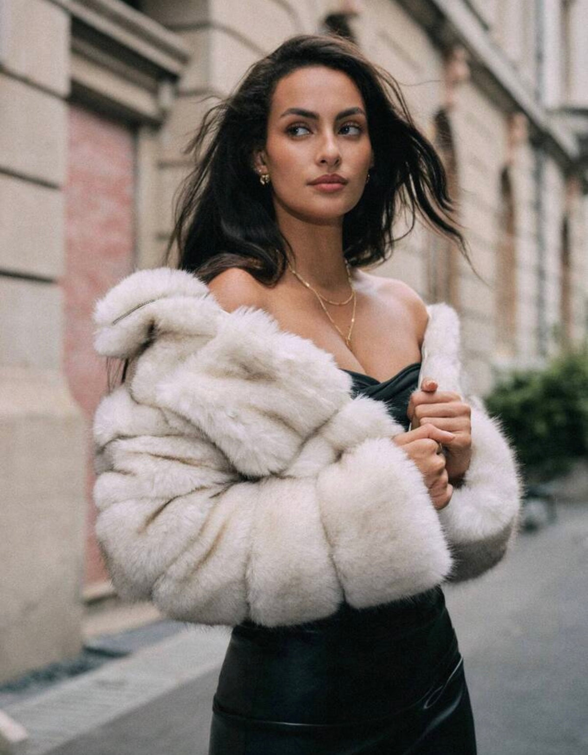 PRE ORDER Faux fur cropped jacket