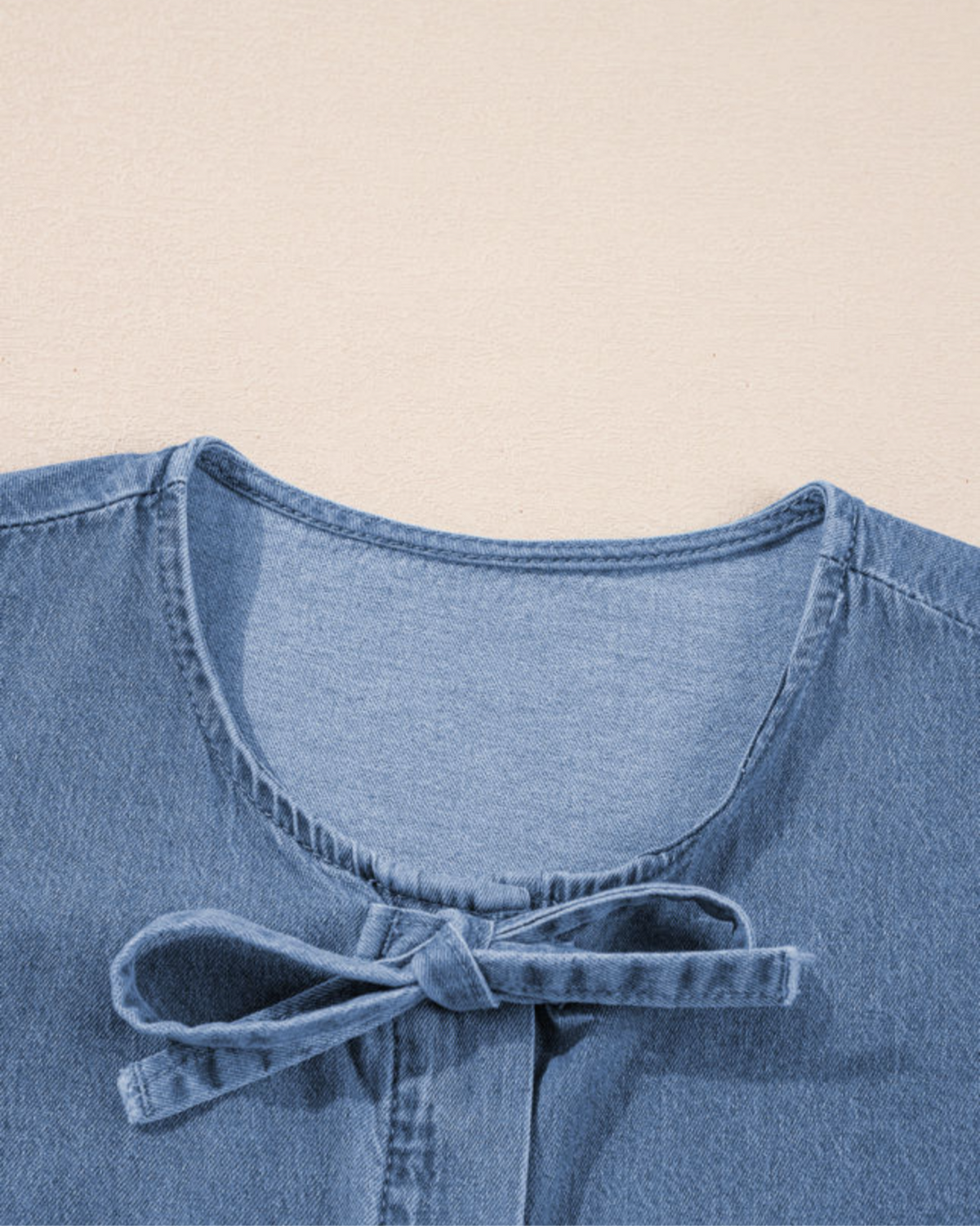 SALE Denim tie top