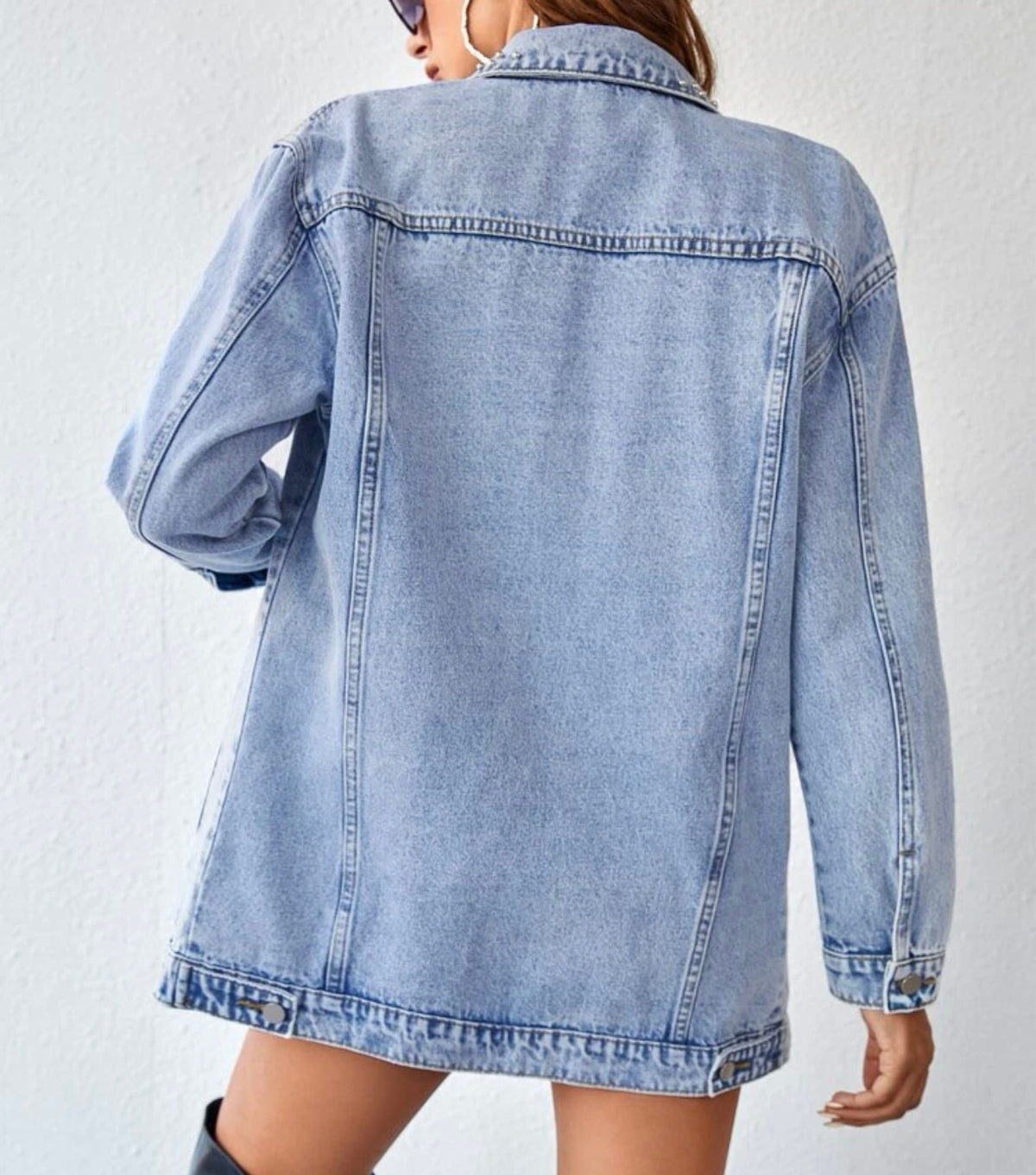 PRE ORDER BEADED DENIM JACKET